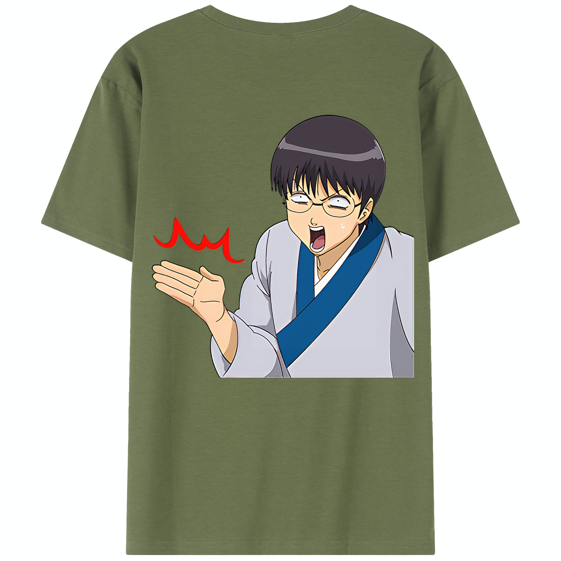（画像用） ぎんたま 坂田銀時（さかたぎんとき） 神楽 志村新八（しむら しんぱち） GINTAMA Sakata Gintoki Kagura Shimura Shinpachi 綿100％半袖Tシャツ（背面プリント）